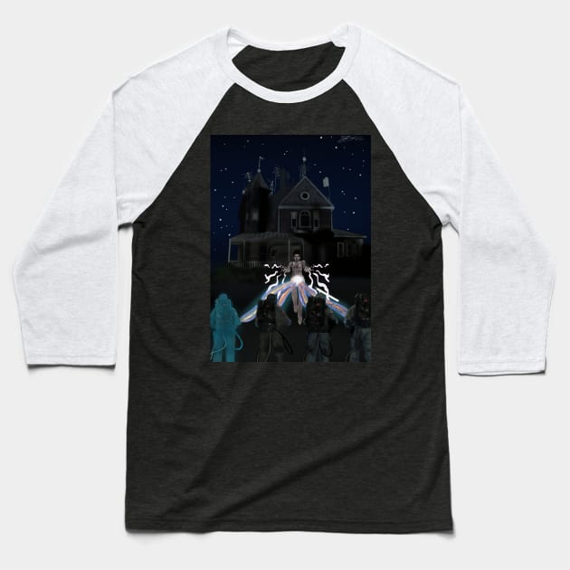ArtisticAutistic Presents: The Ghostbusters vs Gozer Baseball T-Shirt by ArtisticAutistic